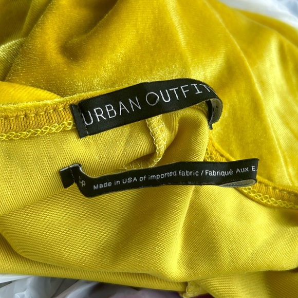 Urban Outfitters Velvet mustard yellow Tank Dress small - Picture 4 of 8